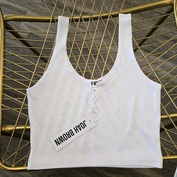 Joah Brown Tops - Joah Brown | Crop Henley Tank OG